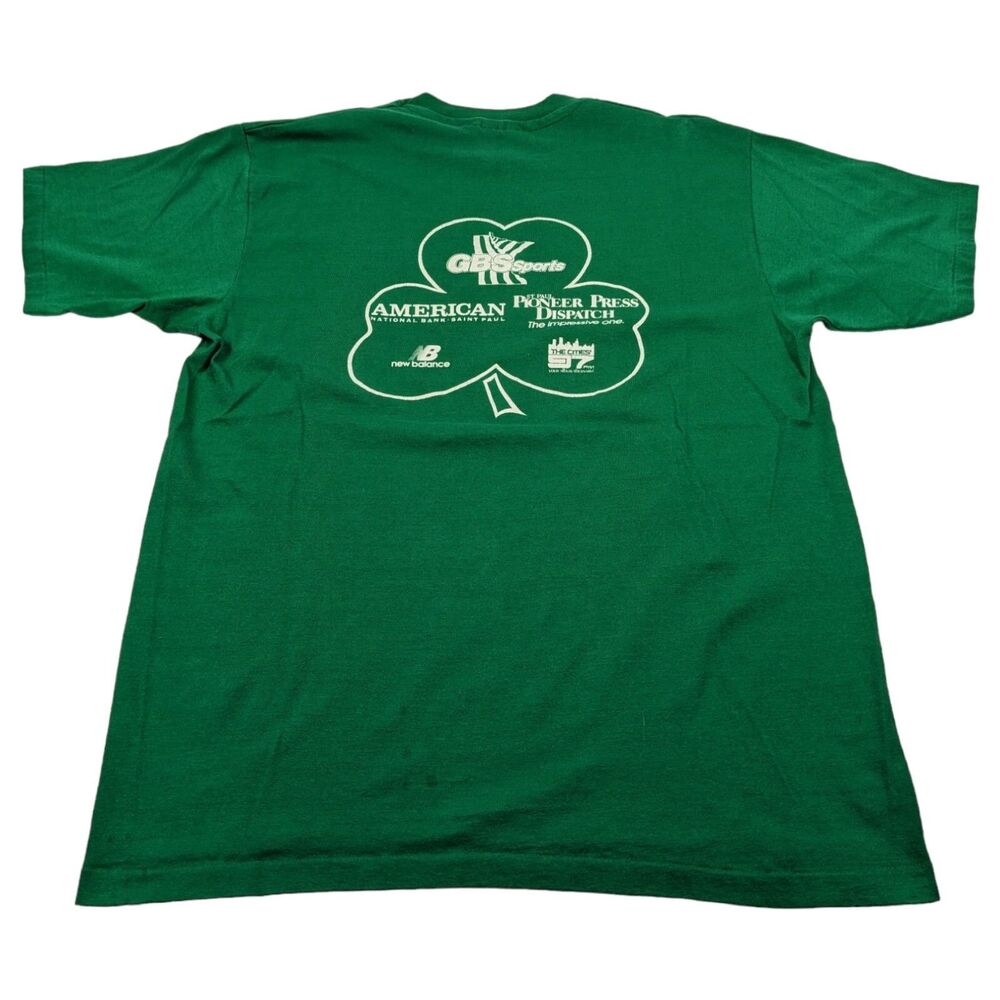 Vintage 80s St. Patrick's Day 8K Run Anoka MN‎ T-Shirt Green Size XL Rare - Picture 3 of 8